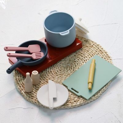 কারখানা নতুন আগমনের ভান খেলার সেট রান্নাঘর খেলনা মন্টেসরি শিক্ষা সিলিকা জেল রান্নাঘর সিলিকন খেলনা