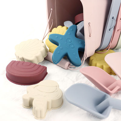 পাইকারি সিলিকন শিশুর খেলনা বালতি সেট সৈকত খেলনা