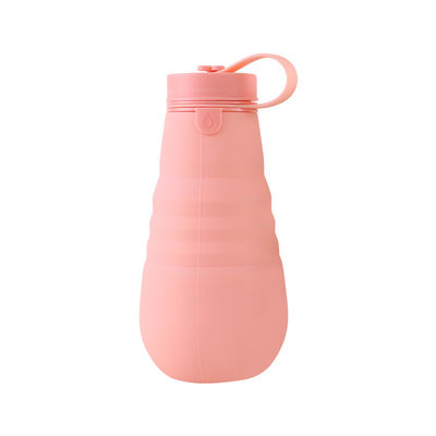 চলমান জন্য OEM ODM সিলিকন জল বোতল নরম ভাঁজযোগ্য 500Ml