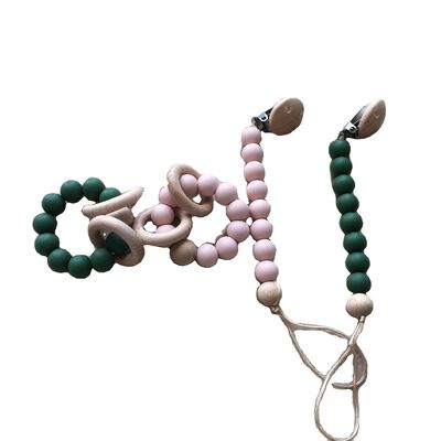 শিশু শিশু বাচ্চাদের খেলার জন্য কাস্টমাইজড সিলিকন টিথিং বিড ব্রেসলেট