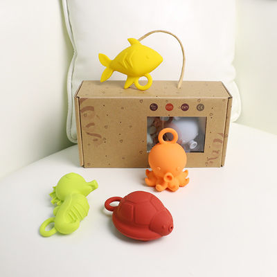 বাচ্চাদের বাচ্চাদের ভাসমান স্নান সিলিকন খেলনা Bpa বিনামূল্যে খাদ্য গ্রেড