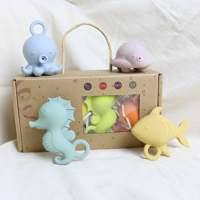 বাচ্চাদের বাচ্চাদের ভাসমান স্নান সিলিকন খেলনা Bpa বিনামূল্যে খাদ্য গ্রেড