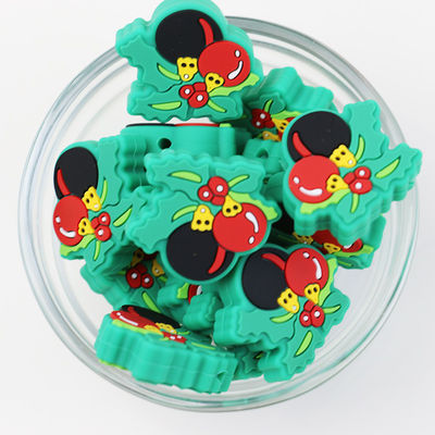 কাস্টম ক্রিসমাস সিলিকন ফোকাল পুঁতি