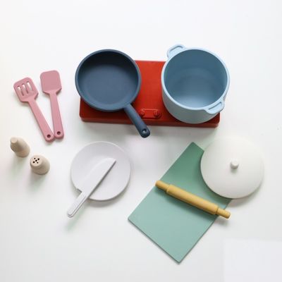 কারখানা নতুন আগমনের ভান খেলার সেট রান্নাঘর খেলনা মন্টেসরি শিক্ষা সিলিকা জেল রান্নাঘর সিলিকন খেলনা