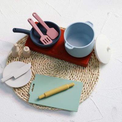 কারখানা নতুন আগমনের ভান খেলার সেট রান্নাঘর খেলনা মন্টেসরি শিক্ষা সিলিকা জেল রান্নাঘর সিলিকন খেলনা