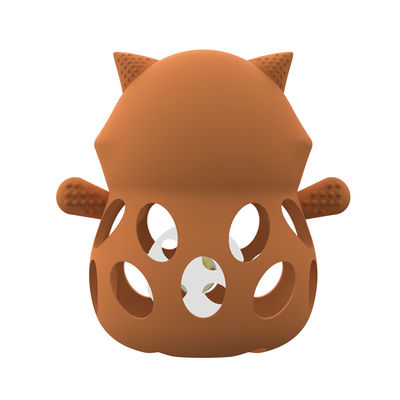 সিলিকন কারখানা কাস্টম 3D fox পশু BPA বিনামূল্যে খাদ্য গ্রেড সিলিকন teething খেলনা শিশুর rattle teethers