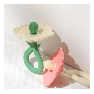 PAISEN কাস্টম ফুল শিশুর খাওয়ানো Teether Chew খেলনা খাদ্য গ্রেড শিশুর সিলিকন Teether Molar খেলনা শিশুর হাত Teether পণ্য