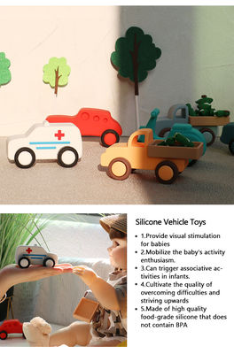 নরম সিলিকন মন্টেশ্বরী গাড়ি ও প্লেন খেলনা – শিশুদের জন্য অ-বিষাক্ত বিকাশমূলক খেলনা