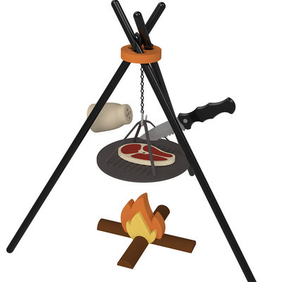 কাস্টম লোগো 19 পিসি সিলিকন ভান করুন BBQ গ্রিল খেলুন রান্নাঘর রান্না খেলনা মিনি শেফ বারবিকিউ রোল প্লে সেট বাচ্চাদের রান্নাঘর খেলনা উপহার
