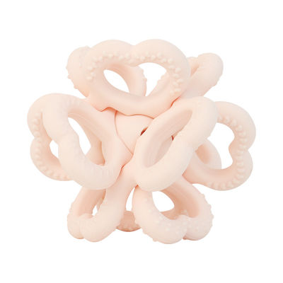 PAISEN BSCI Rattle Baby Teether Ball Toy BPA Free সিলিকন সফট বল 6 মাস বয়সী শিশুর জন্য Teether ধরে রাখা সহজ