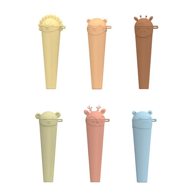 মিষ্টি পশু আকৃতির সিলিকন আইস ললি মোল্ডস BPA- মুক্ত, ডিশওয়াশার নিরাপদ হোমমেড পপসিলের জন্য