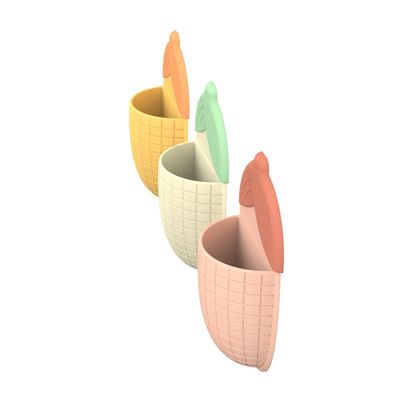 কিউট কর্ন শেপ সাকশন কাপ টুথপেস্ট হোল্ডার – মাল্টিফাংশনাল বাথরুম অর্গানাইজার
