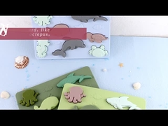 বাচ্চাদের কিন্ডারগার্টেনের জন্য কাস্টম সিলিকন মন্টেসরি আকৃতির ধাঁধা