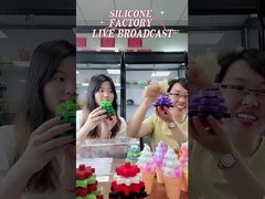 ক্রিসমাস ট্রি আকৃতির সঙ্গে শিশুর নরম সিলিকন স্ট্যাকিং রিং ব্লক