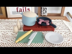 2023 প্লে হাউস রান্নাঘর রান্নার জন্য নতুন অ-বিষাক্ত BPA বিনামূল্যে শিশুর সিলিকন খেলনা