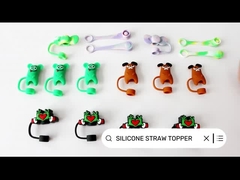 স্ট্যানলি কাপ টাম্বলার 6-12 মিমি স্ট্র / সিপির জন্য 3 ডি ডিজাইনে পূর্ণ সিলিকন স্ট্র কভার